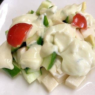 アボガドマヨネーズの豆腐サラダ